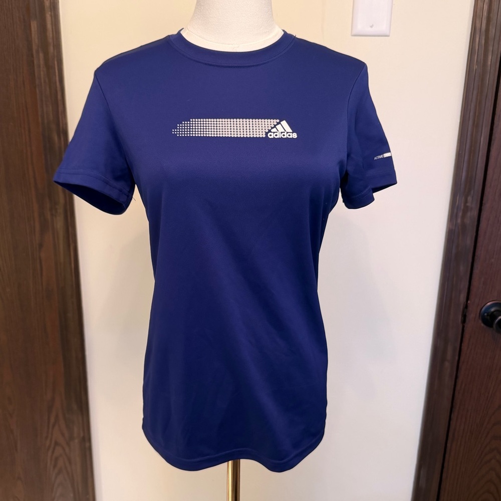 Adidas Women's Purple Graphic Short Sleeve Active 360 Tee